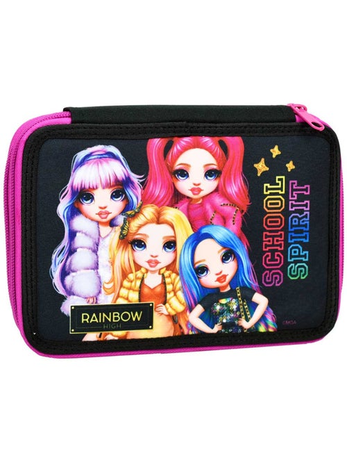 Trousse garnie à 2 compartiments imprimée Rainbow High School Spirit 18 CM - Kiabi Trousse garnie à 2 compartiments imprimée Rainbow High School Spirit 18 CM - Kiabi