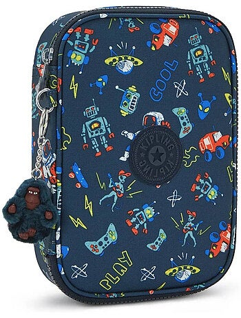 Trousse grande rectangulaire polyester imprimé Space Game Kipling