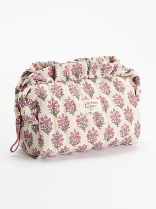 Trousse imprimée en textile - Kiabi