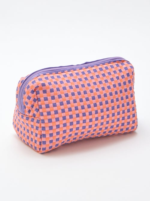 Trousse imprimée et zippée - Kiabi
