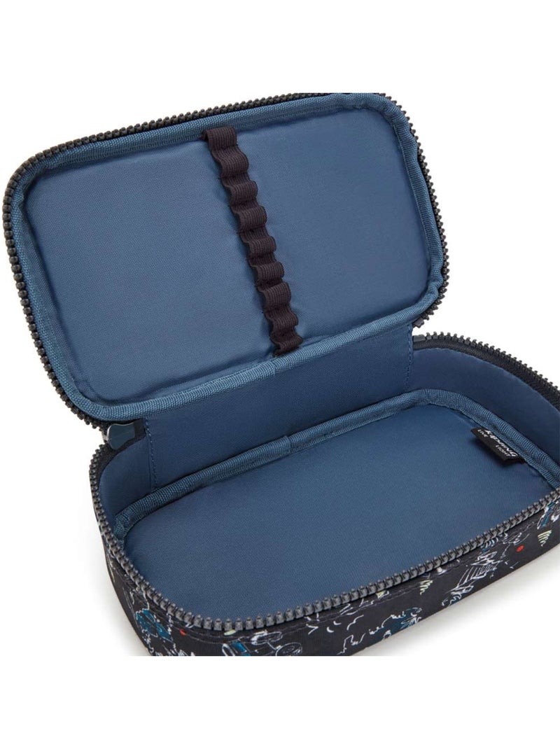 Trousse  Kipling tissu synthétique imprimé Dreamy Geo Noir - Kiabi