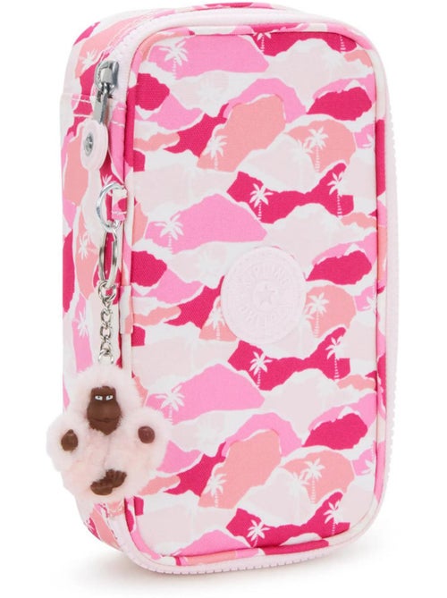 Trousse kipling tissu synthétique imprimé pink palm - Kiabi