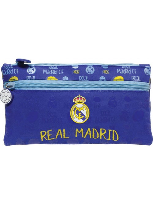 Trousse plate textile à deux compartiments Real Madrid - Kiabi Trousse plate textile à deux compartiments Real Madrid - Kiabi