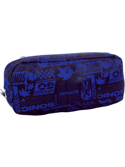 Trousse rectangulaire à 2 compartiments zippés Sonic 23 cm - Kiabi Trousse rectangulaire à 2 compartiments zippés Sonic 23 cm - Kiabi