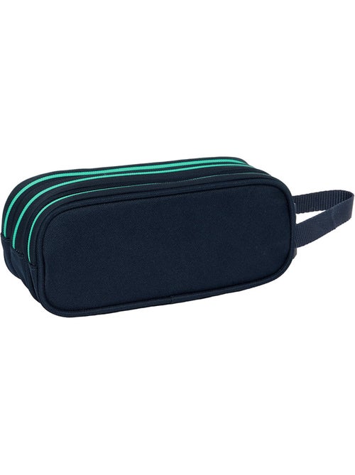 Trousse rectangulaire à 3 compartiments zippés Real Madrid Safta 21x8x7 cm - Kiabi
