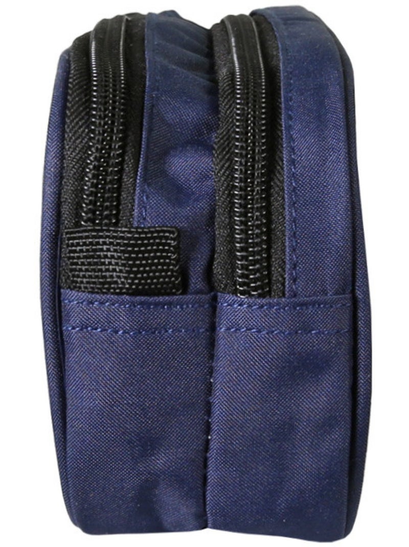 Trousse – Rectangulaire FRENCH DISORDER 2 compartiments – 22 cm – CMP Bleu marine - Kiabi