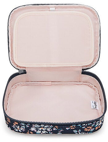 Trousse Rectangulaire Kipling 100 PENS Flower Field 21 CM - Grande capacité