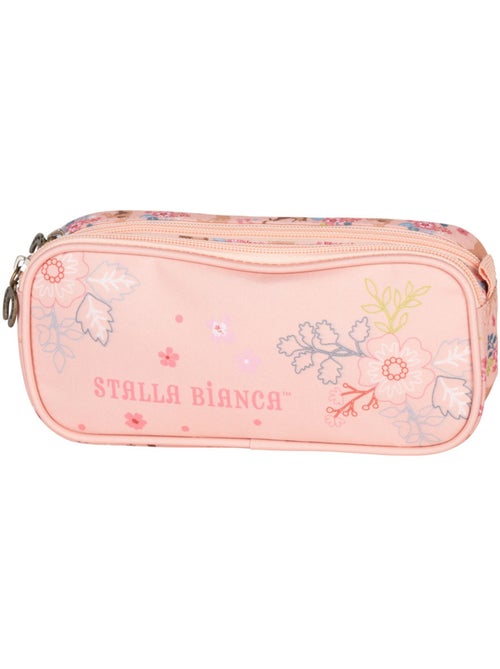 Trousse rectangulaire motif floral synthétique Stalla Bianca - Kiabi Trousse rectangulaire motif floral synthétique Stalla Bianca - Kiabi