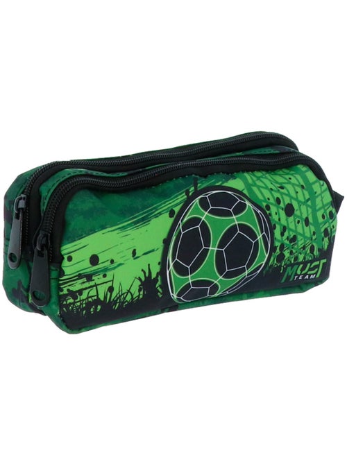 Trousse rectangulaire rembourrée polyester double compartiment Must - Kiabi Trousse rectangulaire rembourrée polyester double compartiment Must - Kiabi