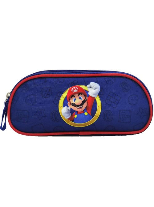 Trousse rectangulaire Super Mario en textile imprimé officiel - Kiabi Trousse rectangulaire Super Mario en textile imprimé officiel - Kiabi