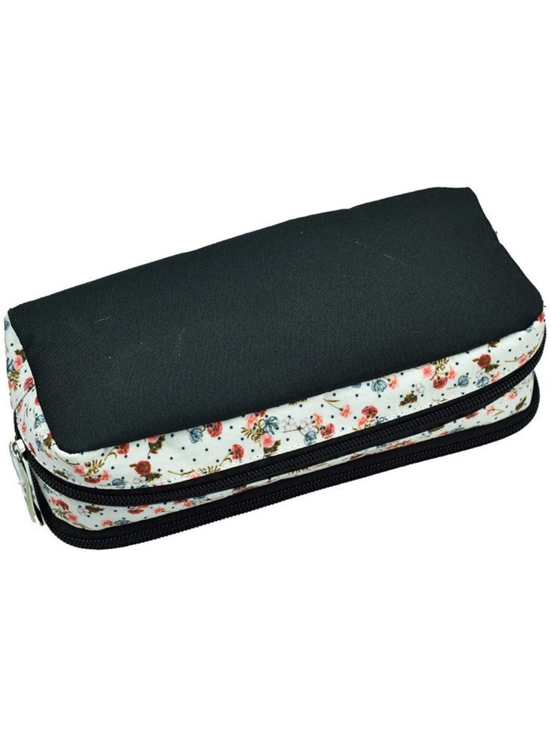 Trousse rembourrée double compartiment Licorne Love 23 CM Blanc Rouge Noir - Kiabi