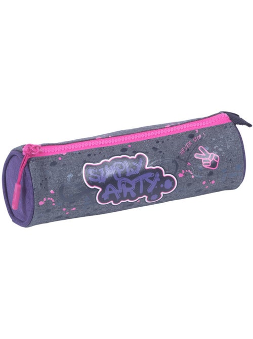Trousse ronde 22 x 7 cm 'Graffiti' zippée Kip - Kiabi Trousse ronde 22 x 7 cm 'Graffiti' zippée Kip - Kiabi