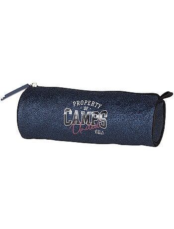 Trousse ronde cylindre 22 cm, fermeture zippée métal – CAMPS