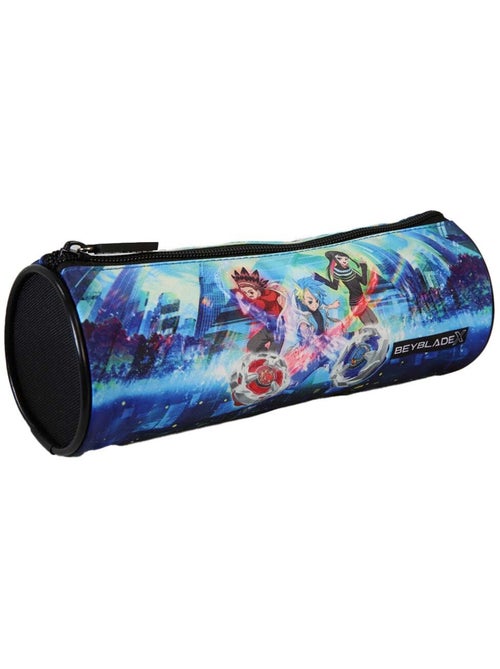 Trousse ronde scolaire garçon BEYBLADE X bleue 1 compartiment - Kiabi Trousse ronde scolaire garçon BEYBLADE X bleue 1 compartiment - Kiabi