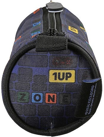 Trousse ronde scolaire KIP School Time bleu noir