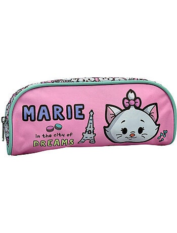 Trousse scolaire Disney à motif Marie Aristochat 2 compartiments
