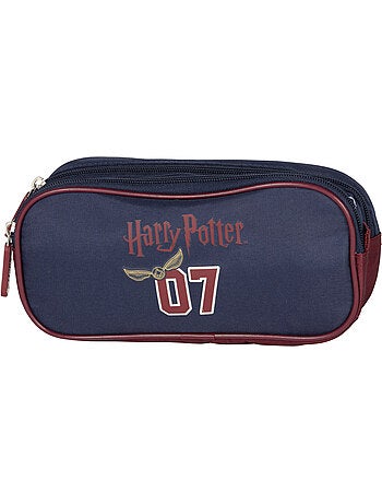 Trousse scolaire enfant 2 compartiments HARRY POTTER bleu bordeaux