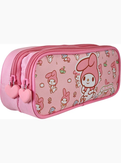 Trousse scolaire rectangulaire 2 compartiments MY MELODY Sweet rose - Kiabi Trousse scolaire rectangulaire 2 compartiments MY MELODY Sweet rose - Kiabi