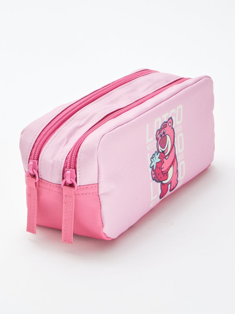 Trousse 'Toy Story' 2 compartiments Rose - Kiabi