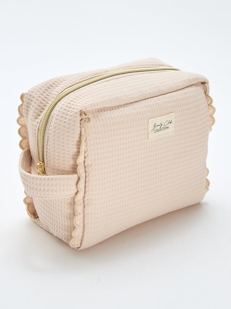 Trousse Vanity grand format Beige - Kiabi
