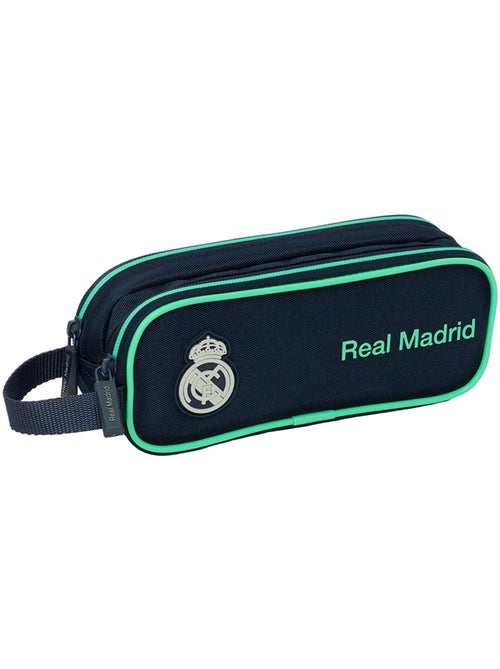 Trousse zippée 2 compartiments tissu Real Madrid 21 x 8 x 6 cm - Kiabi