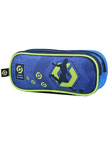 Trousse zippée 'Ligue 1' – 2 compartiments rectangulaire 23 cm - Bagtrotter