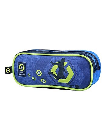Trousse zippée 'Ligue 1' – 2 compartiments rectangulaire 23 cm - Bagtrotter