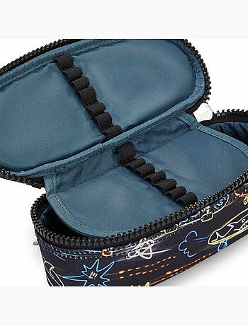 Trousse zippée nylon DUOBOX Kipling organisation 14 porte-stylos