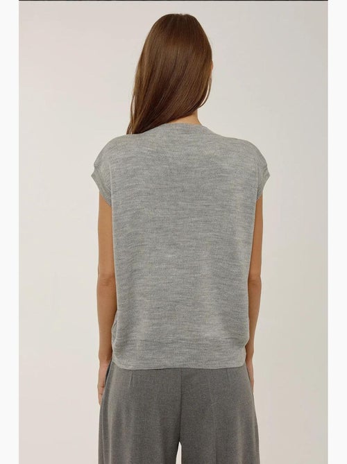 Trui-gilet met ronde hals hiccup - Kiabi Trui-gilet met ronde hals hiccup - Kiabi