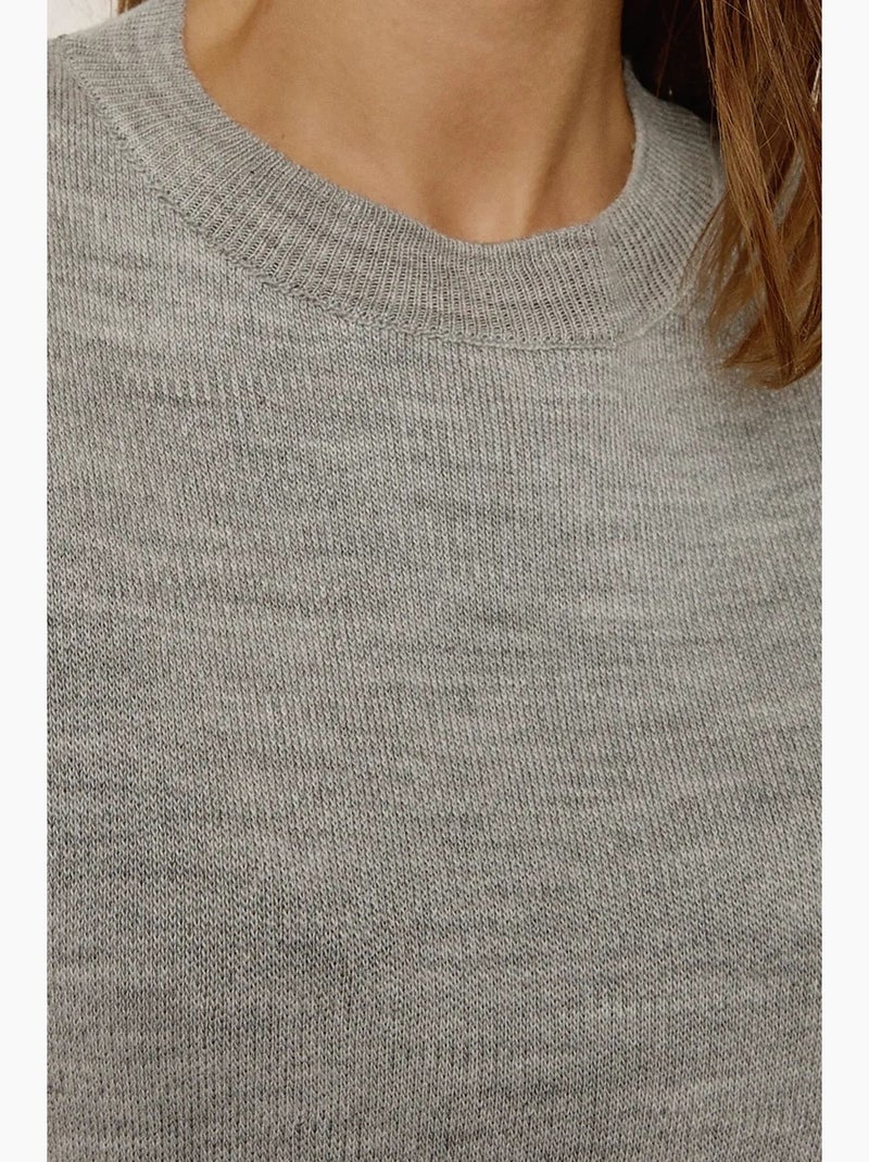 Trui-gilet met ronde hals hiccup Grijs - Kiabi