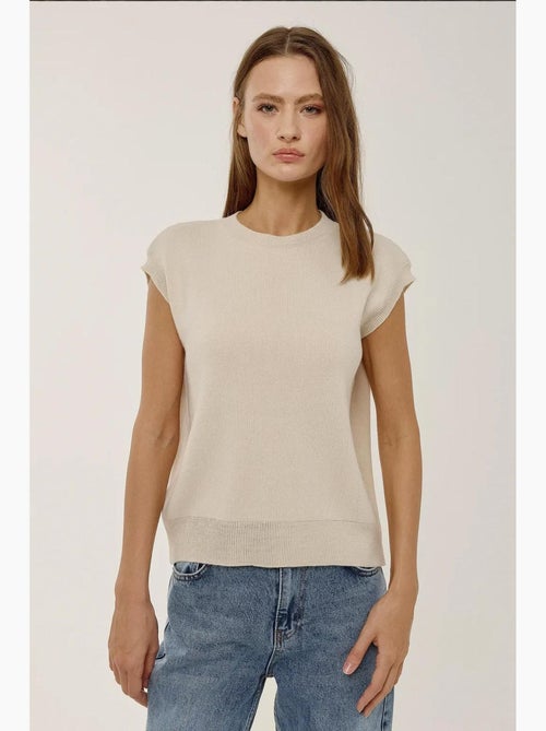 Trui-gilet met ronde hals hiccup - Kiabi Trui-gilet met ronde hals hiccup - Kiabi