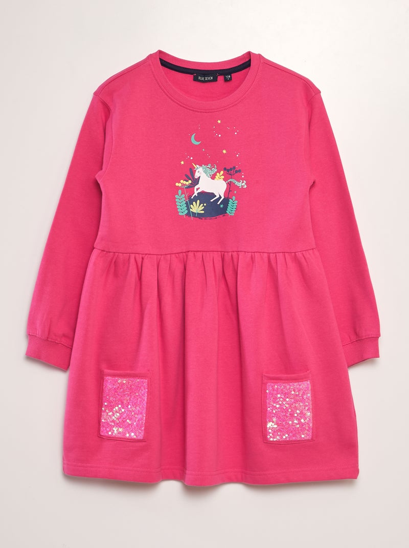 Trui-jurk | Eenhoorn + lovertjes ROSE - Kiabi