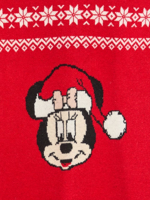 Trui-jurk met Minnie-kerstprint - Kiabi