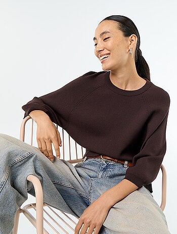 Trui met 3/4 mouwen