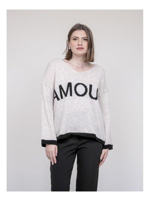 Trui met amour klaofina-opschrift. - Kiabi Trui met amour klaofina-opschrift. - Kiabi
