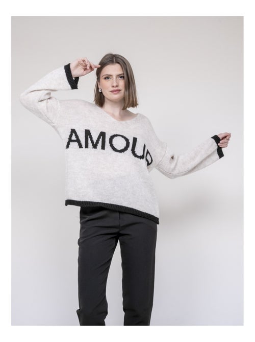 Trui met amour klaofina-opschrift. - Kiabi Trui met amour klaofina-opschrift. - Kiabi