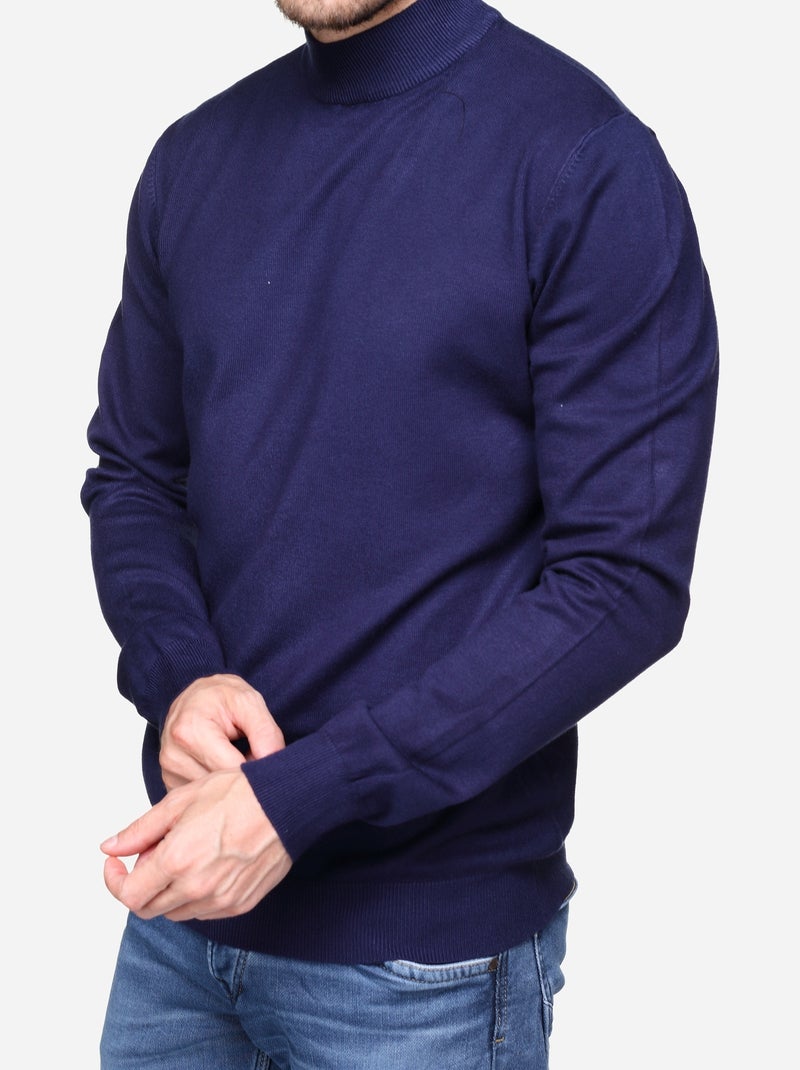 Trui met col - Kenzarro Blauw - Kiabi