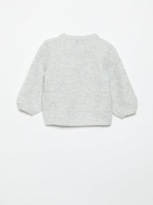 Trui met grote fantasie strik - Kiabi