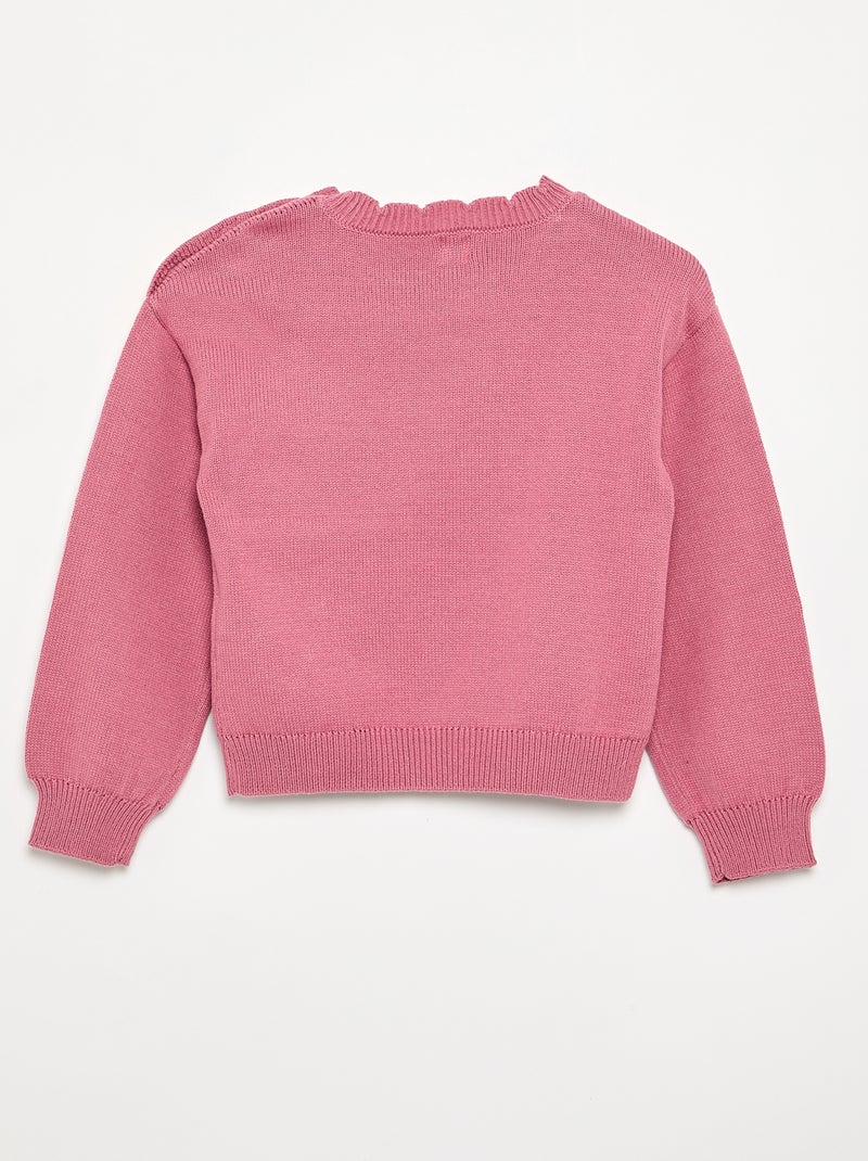 Trui met knoopsluiting op de schouder Rose - Kiabi