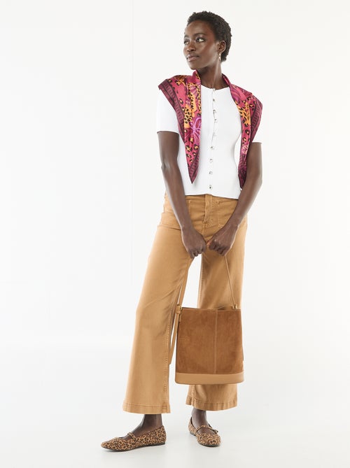 Trui met korte mouwen en fantasieknopen - Kiabi