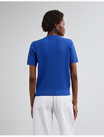 Trui met korte mouwen gebreid, mo fashion