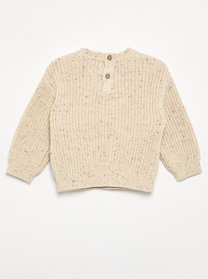 Trui met lange mouwen Beige - Kiabi