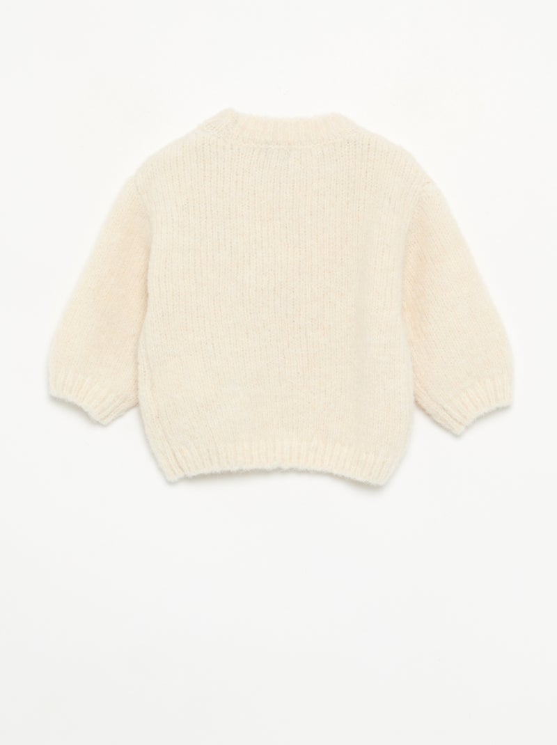 Trui met lange mouwen Biege - Kiabi