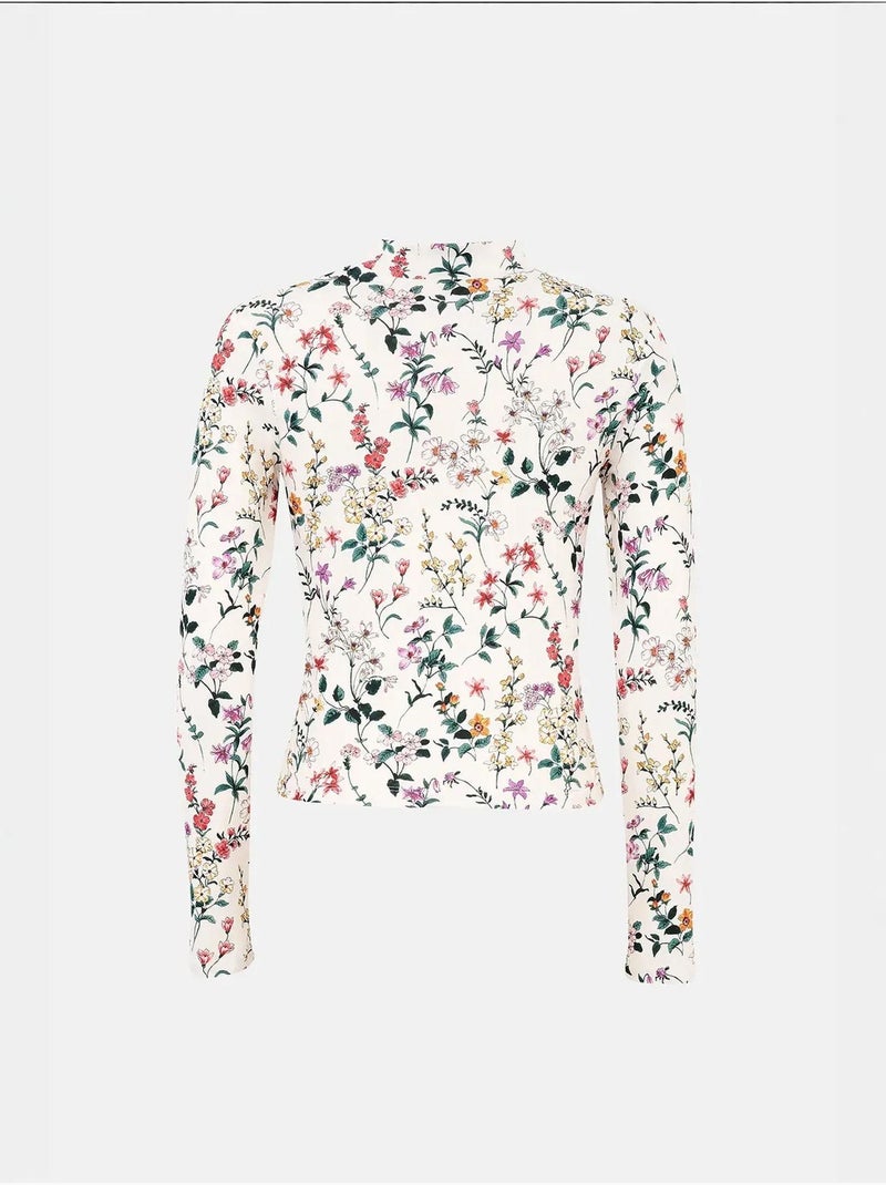 Trui met lange mouwen en bloemenprint hiccup Multicolor - Kiabi
