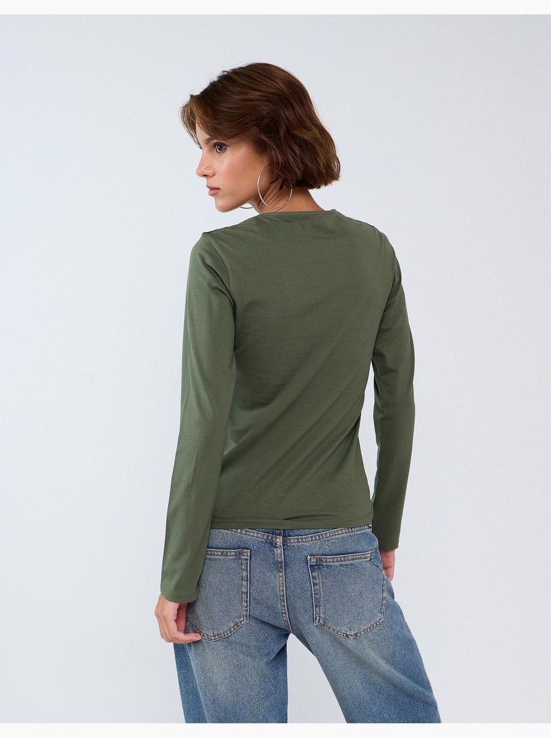 Trui met lange mouwen, mo fashion Groen - Kiabi