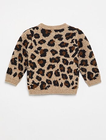Trui met luipaardprint