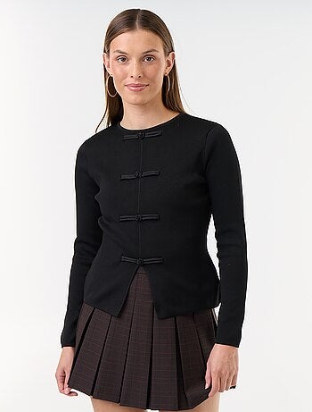 Trui met mandarijndetails