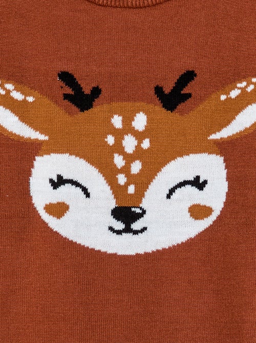 Trui met opgedrukt hert - Kiabi