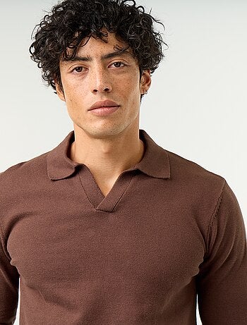 Trui met polokraag en lange mouwen