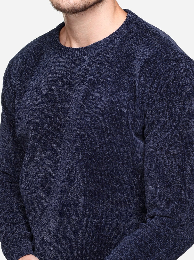 Trui met ronde hals - Kenzarro Blauw - Kiabi